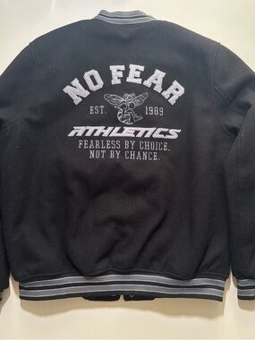 Y2k no fear athletics Muhammad Ali style boxing bee varsity jacket